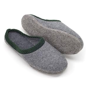 Pantoffelmann huispantoffels met vilten zool I Comfortabele vilten pantoffels I Warme & ademende vilten Unisex slippers I pantoffels heren & dames met dikke vilten zool