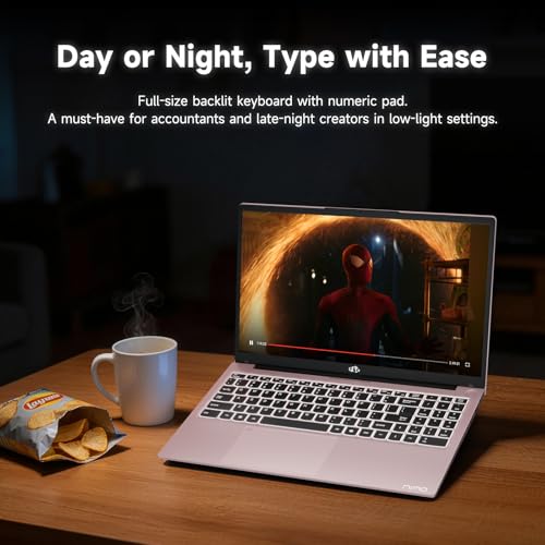 Image of NIMO 15.6 inch FHD Student Laptop, Quad-Core(Beats i3, up to 3.6GHz), 8GB RAM 256GB SSD, Computer with 65W PD Fast Charging, Backlit Keyboard, Fingerprint, Wi-Fi 6, for College Study and Business Home