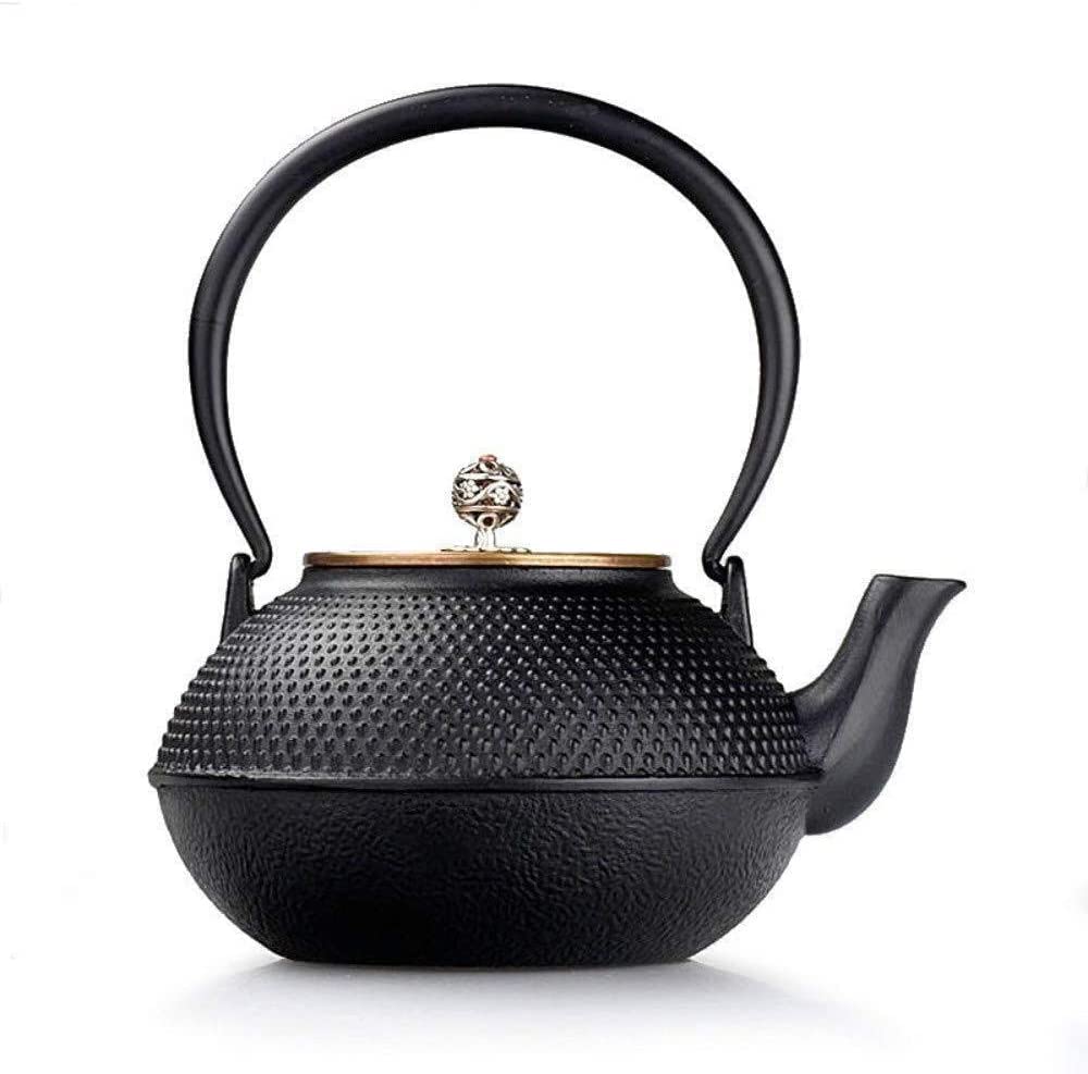 Theiere Teapot Théière en Fonte De 1,2 L Théières en Fer Théière en Cuivre Fait À La Main Couvercle en Fer Pot en Fonte Pot en Fonte ThéIère avec Infuseur