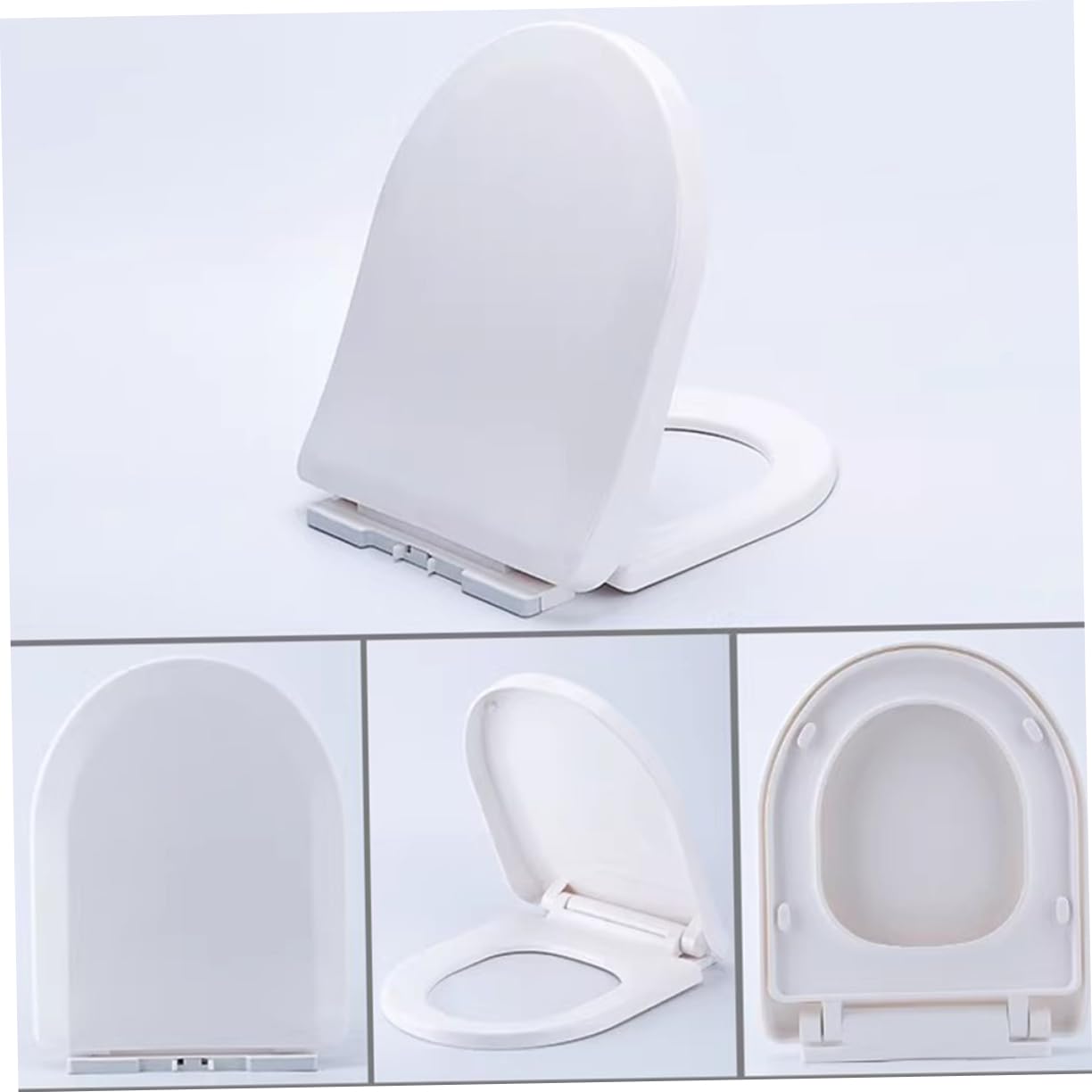 Zerodeko Riduttore Wc per Bambini in Pp Bianco, Sedile da Viaggio Pad Antiscivolo e Struttura Robusta per L’addestramento al Vasino