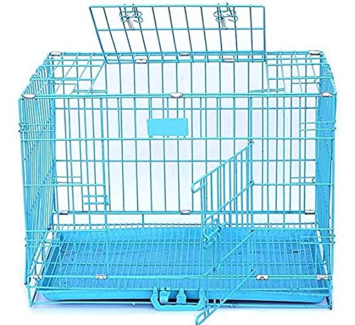 RvPaws Dog Cage Easy to Move with Removable Tray Iron Cage Powder Coated for Dog & Rabbit 36 Inch Sky Blue (B0949NDKTN) Amazon Price History, Amazon Price Tracker