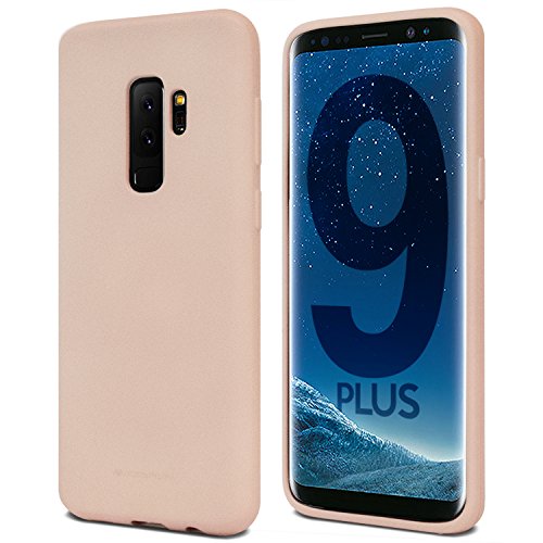 Goospery Soft Feeling Jelly For Samsung Galaxy S9 Plus Case (2018) Silky Slim Bumper Cover (Pink Sand) #TOP14