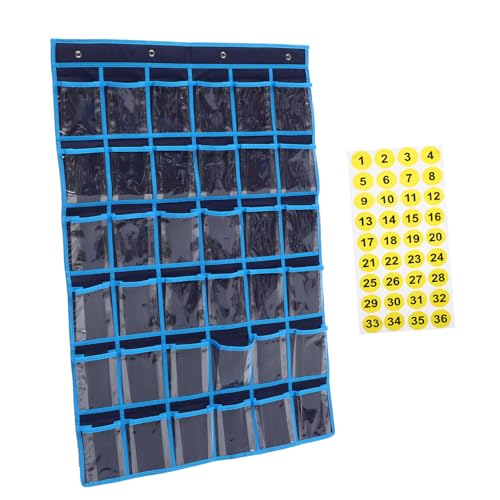 UTHCLO Bolsa Colgante para Teléfonos Móviles con Organizador Transparente para Aula Almacenamiento para Calculadoras y Auriculares Resistente y Fácil de Limpiar para Puerta de Clase