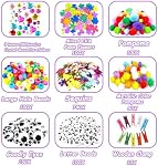 3000Pcs DIY Arts and Crafts Supplies Kit for Kids - Kids Craft Kits Art Supplies Material Set with Pipe Cleaner All in 1 Crafts for Kids Activity Gifts Toys for Girls Boys Age 4-6, 6-8, 8-12 years
