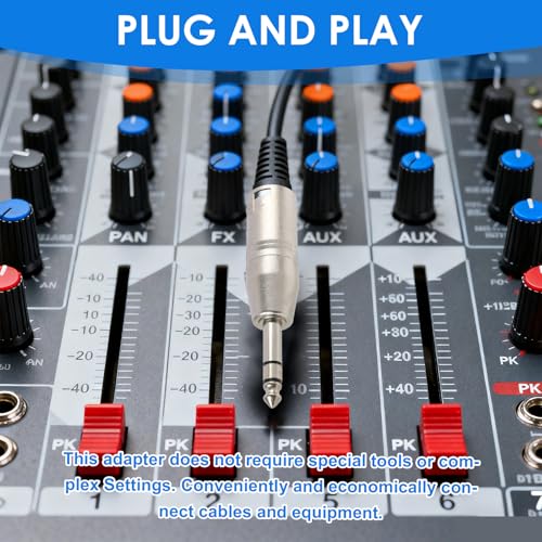 Adaptador 1/4" TRS a XLR macho, Pack 2 miniatura 6