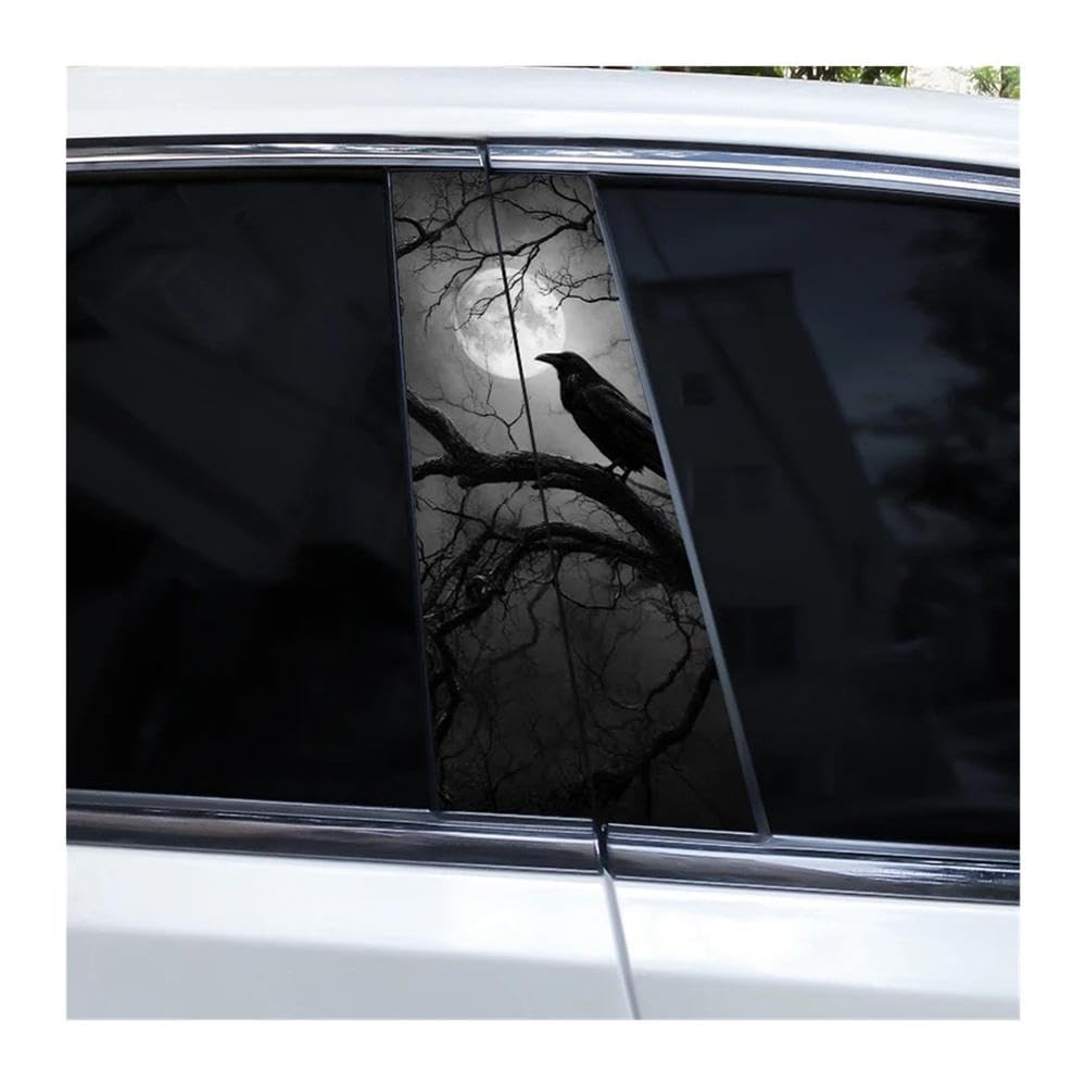 Bertdcx C Row Ar Stickers Diy Pillar Vinyl Over Scratches Door Pillar Auto Parts(C)