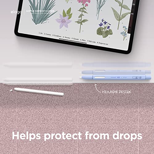 Image of elago X MONAMI Pencil Case Compatible With Apple Pencil Pro Case,Compatible With Apple Pencil 2Nd Generation Cover Sleeve,Magnetic Charging,Double Tap,Squeeze,Haptic(Must Read Guide)(Viola),Blue