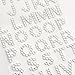 Price comparison product image 15mm Clear Diamante Self Adhesive Alphabet Letters Craft Embellishment