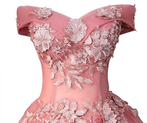 Women's Tulle Lace Appliques Prom Dress Off The Shoulder Mini Dress Short Dresses Cocktail Dresses for Teens4