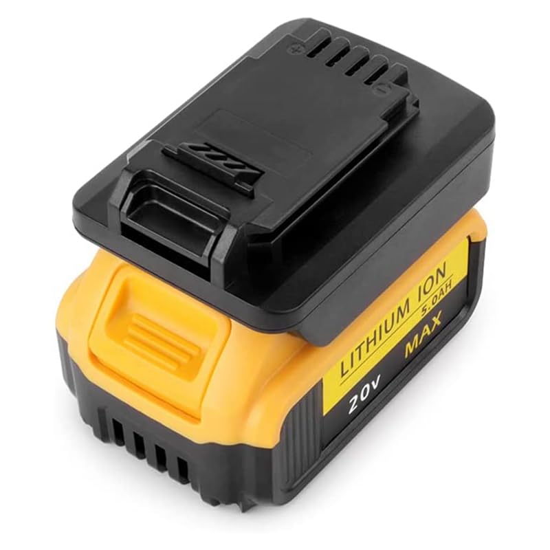 Battery Adapter Converter for DeWalt 18/20V Divert to Black & Decker 20V LBXR20 LB20 LBX20,Tools Battery Converter Use - (Color Name: Black)
