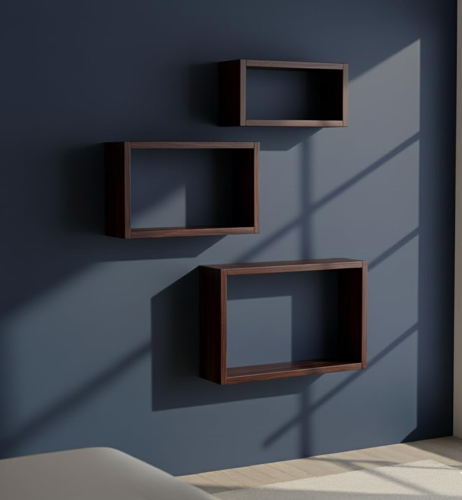 Floating Wall Shelves Set Black-image-25