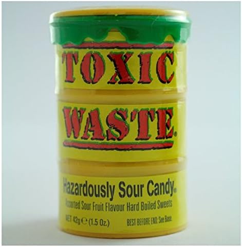 Toxic Waste Sour Candy Drum 42G