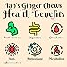 IAN's Crystalized Ginger Pieces (2lb) - Candied Ginger Chews for Nausea - Great for Baking & Cooking
