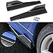 Aishun Dtouch Side Skirts Fits Universal Vehicles Black Carbon Fiber Exterior 450mm Side Bottom Line Extensions Splitter Lip Car Diffusers