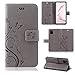 Produktbild betterfon Samsung Galaxy Note 10 Lite SM-N770 Hülle Schutzhülle Handyhülle Cover Case Tasche für Samsung Galaxy Note 10 Lite Blume Grau