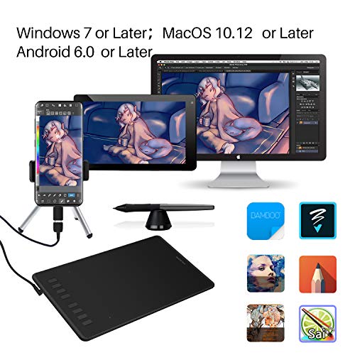 Reviews for HUION Inspiroy H950P Drawing Tablets Digital Drawing Pad