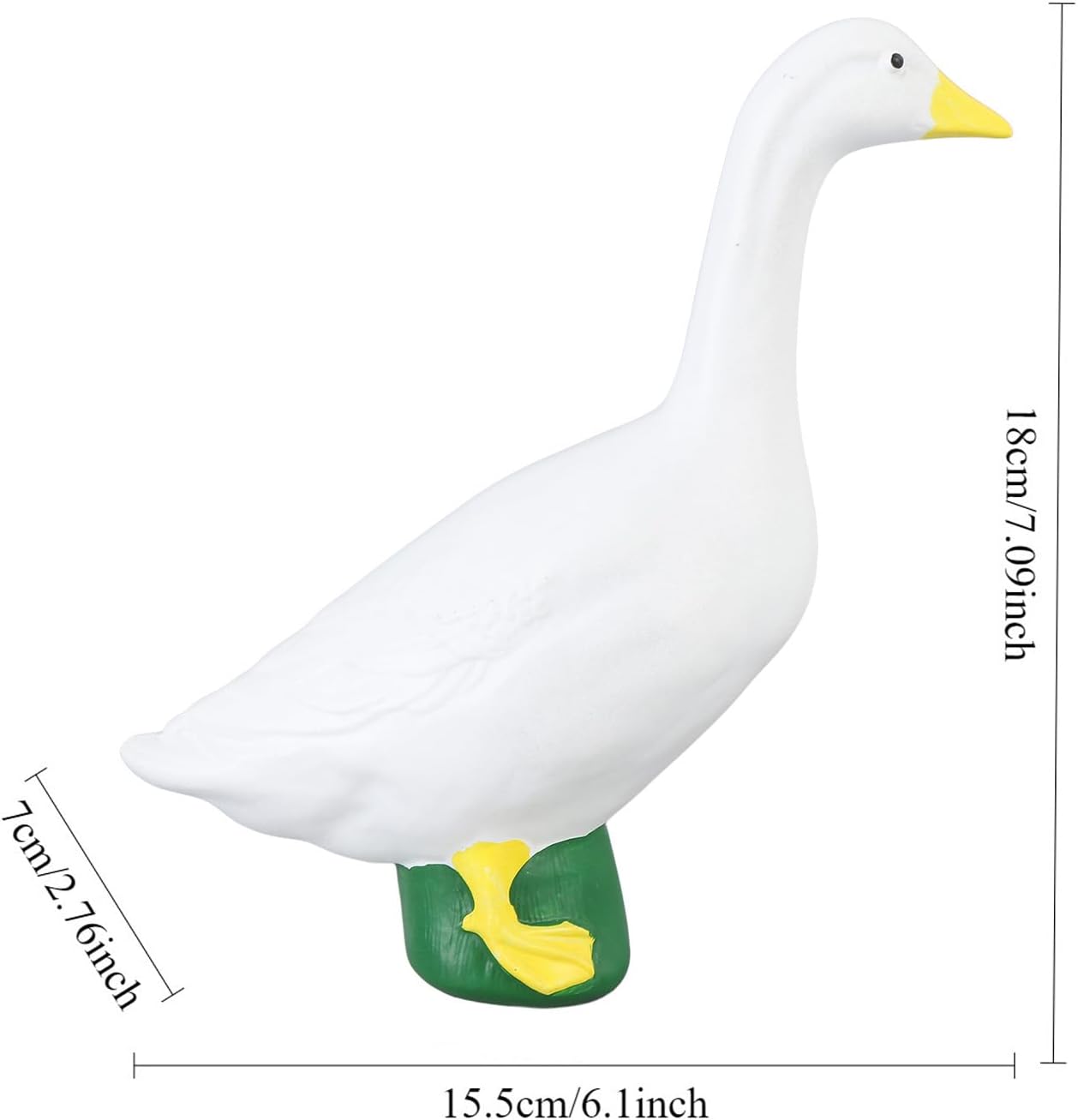 Asixxsix Goose Statue, Resin Goose Figurine Garden Goose Sculpture, Animal Statue, Duck Sculpture, Duck Garden Statues Art Decor Ornament for Yard Home Garden Patio