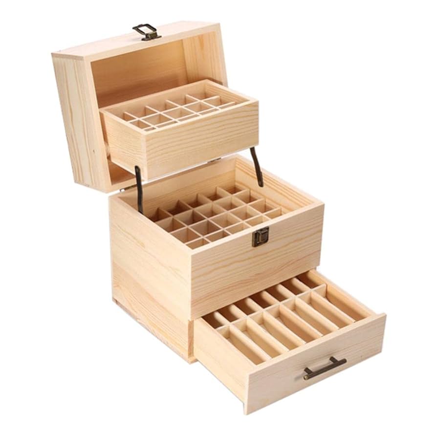 あ*♪様 エッセンシャルオイル収納　引き出し付き　45本＋α 楽天市場】アロマオイル 収納ケース エッセンシャルオイル 精油