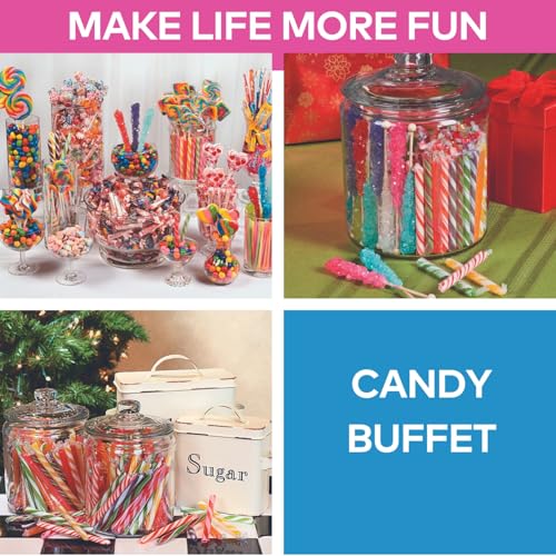 image for Fun Express Candy Canes Bulk Individually Wrapped - 80 Peppermint Cand