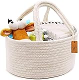 Bolsas para bebés Pañales para niños Cesta de manija portátil duradera para guardería Para viajes en coche Bolsa de orina para mamá recién nacida