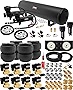 Vixen Air Suspension Kit for Truck/Car Bag/Air Ride/Spring. On Board System- Dual 200psi Compressor, 5 Gallon Tank. For Boat Lift,Towing,Lowering,Load Leveling,Onboard Train Horn VXX1209FW/4852DBF