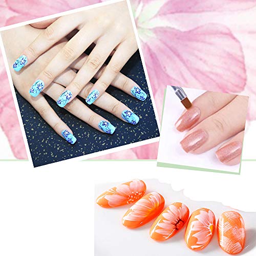 MWOOT 14 PCS Nägel Pinsel UV-Gel Pinselset Perfekt für Gel & Acryl Nägel Nailart – Bild 7