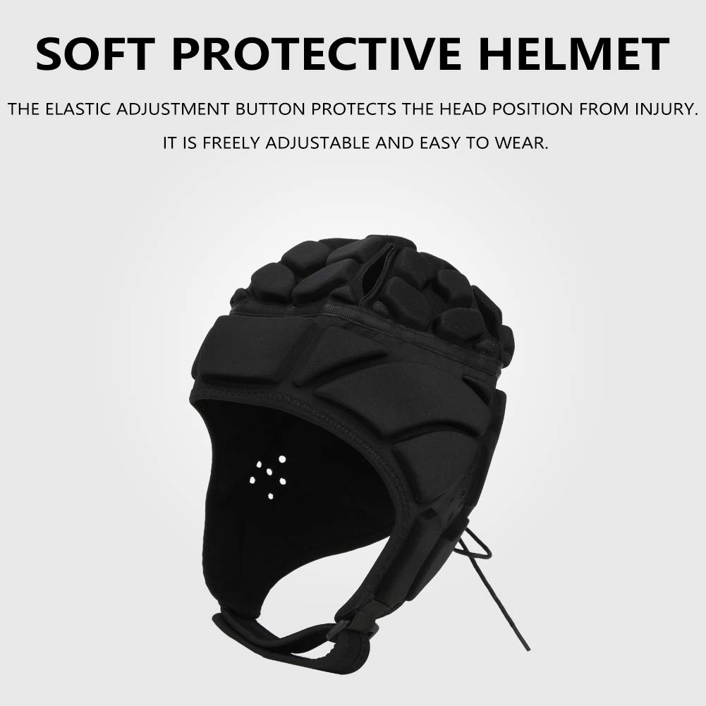 Casco Football, Casco a Guscio Morbido Adulti Bambini Bambino Gioventù, Protezione per Testa Caschetto Calcio Copricapo Imbottito Rugby per Sport Berretto Mischia Baseball