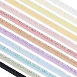FINGERINSPIRE 21.95 m Elastische Plissierte Spitzenborte 12 Farben 6mm Breit Aus Polyamid Schmale Dehnbare Spitzenborte Zum Nähen Zarte Rüschenkante Dekoratives Band Für DIY Projekte Heimdekoration