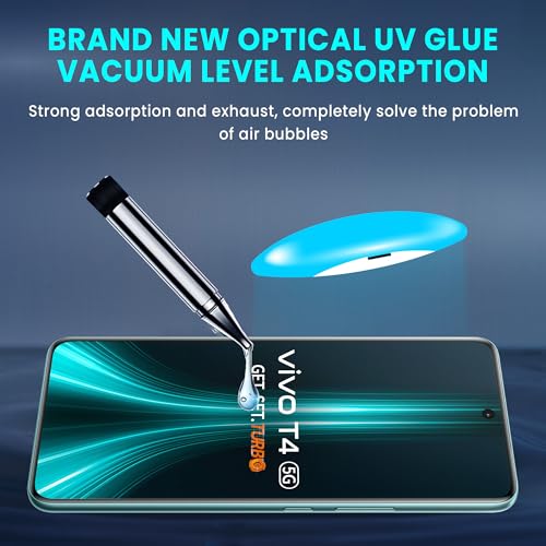 Image of ArmourPro UV Privacy Tempered Glass Screen Protector for Vivo T4 (6.77 Inch, Pack of 2) Edge to Edge Full Screen Coverage | Anti-Spy, Anti-Peeping & 9H Hardness Glass