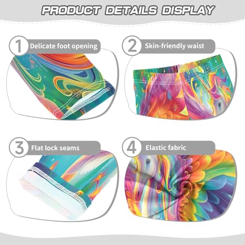 Toddler Girls Leggings Printed Yoga Pants Leggings Unicorn in Center for Kids3