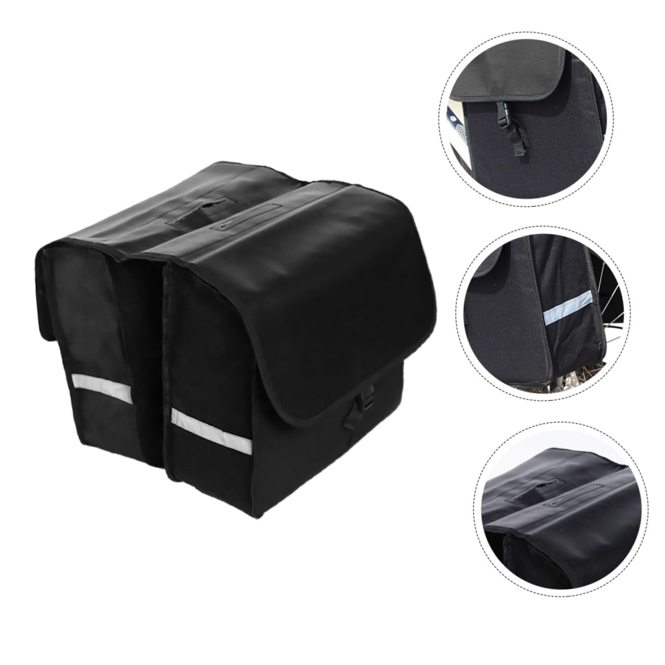 BESTonZON Borsa Portapacchi Bicicletta con Fascia Riflettente