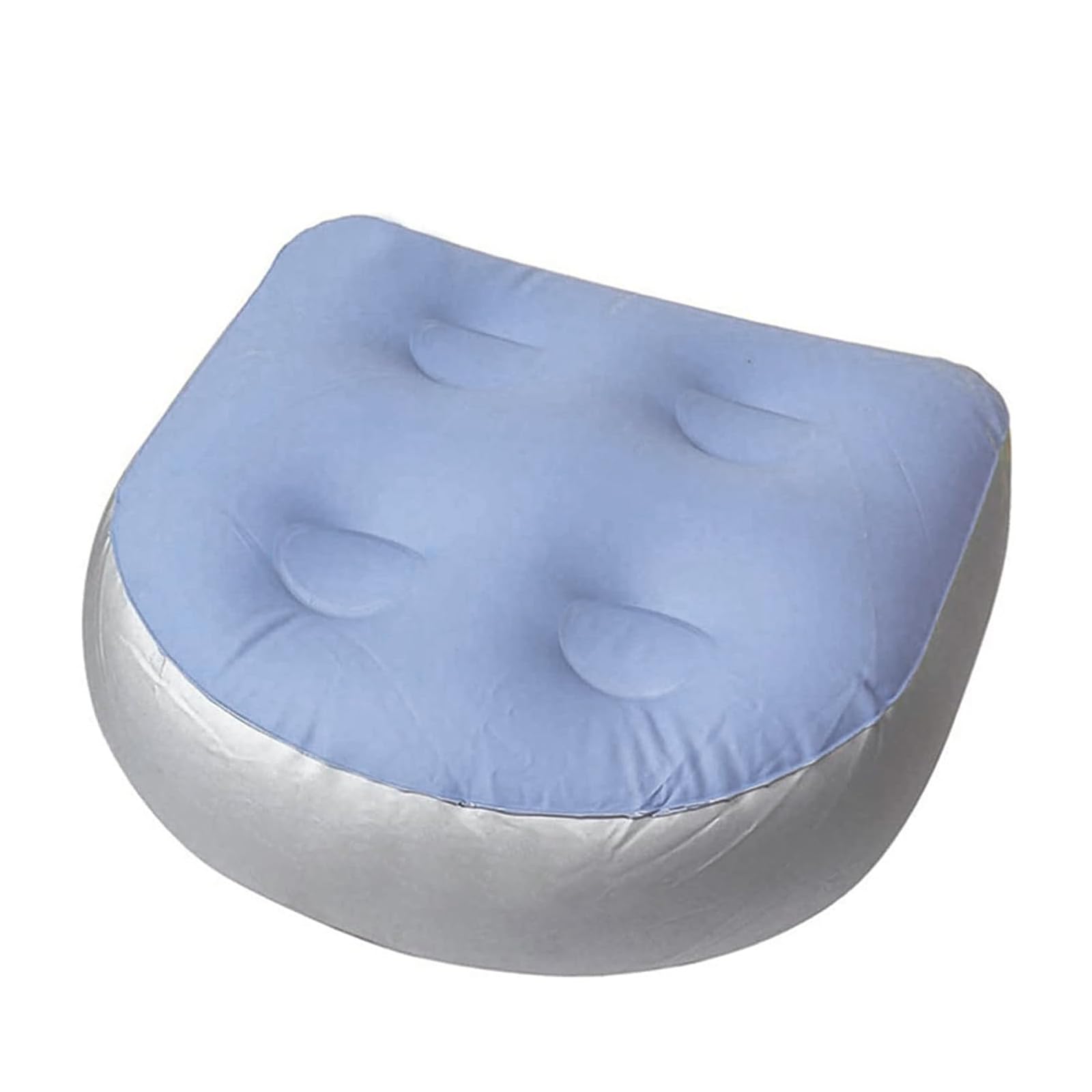 Cojín Inflable para Bañera de Hidromasaje, Asientos Elevadores para Bañera de Hidromasaje Inflable, Suave y Cómodo Cojín de Asiento Inflable, para Todos Los Spas y Jacuzzis (Azul)