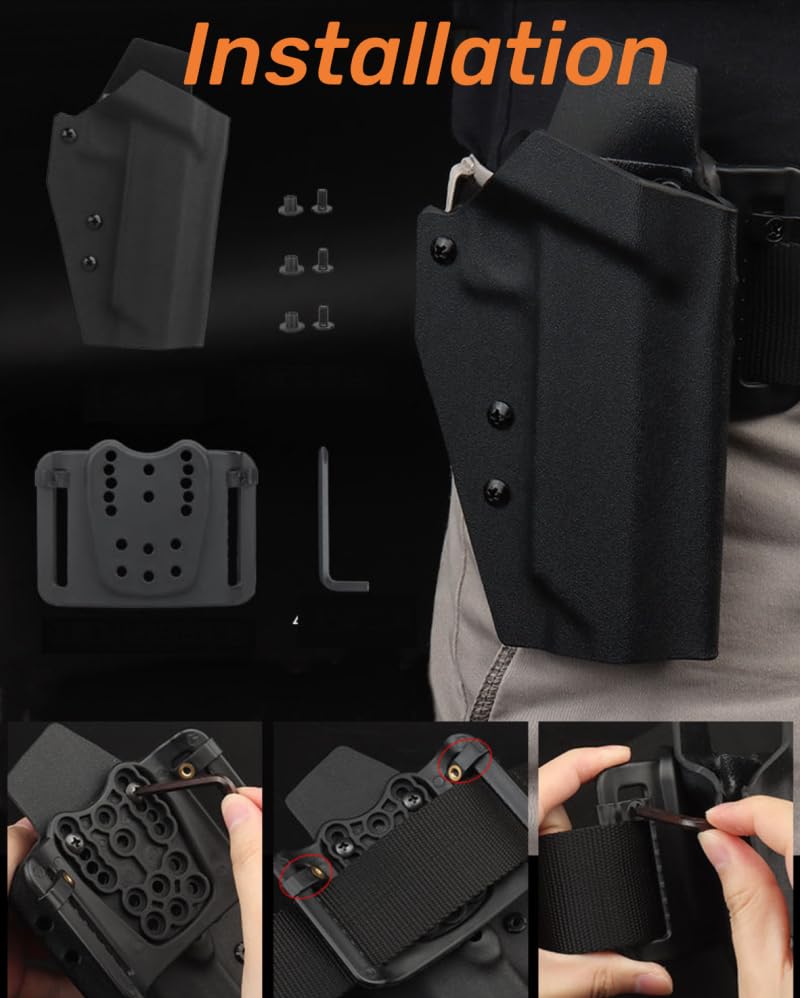 Amazon.co.jp: ANSNOW タクティカル カイデックス ガン ホルスター Tti