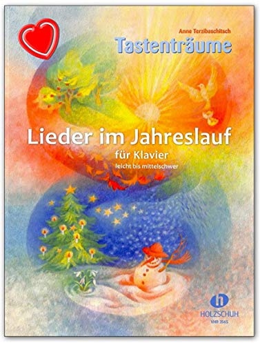 Musikverlag Holzschuh - Lieder im Jahreslauf für Klavier - leicht bis mittelschwer - Notenbuch mit Notenklammer (div. Formen/Farben) - VHR3565 9783864340864