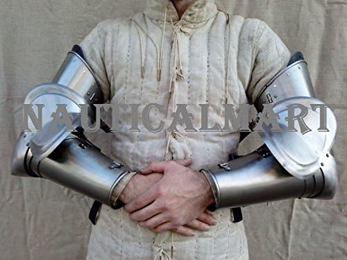 NauticalMart Renaissance Armor Complete Knight Arms Armor Set LARP Silver