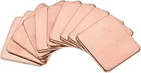Vista 16 de uxcell Disipador térmico de cobre térmico de chipset IC plano para CPU GPU 0.591 x 0.591 x 0.047 in 10pcs