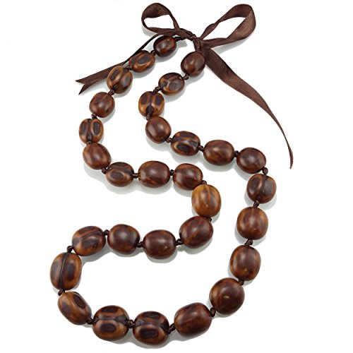 BlueRica Kukui Nut Lei Necklace/Bracelet Set2