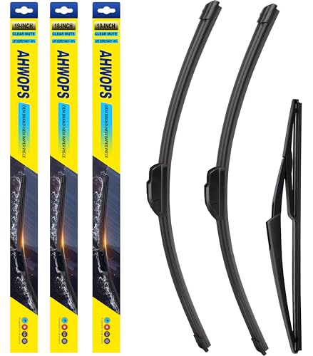 AHWOPS 3 Wiper Front and Rear Wiper Blades for Mini Cooper R50 2001-2006/Cooper F56 2014-2022, OE Original Style (19″/18″ Front/10″ Rear) For My Car