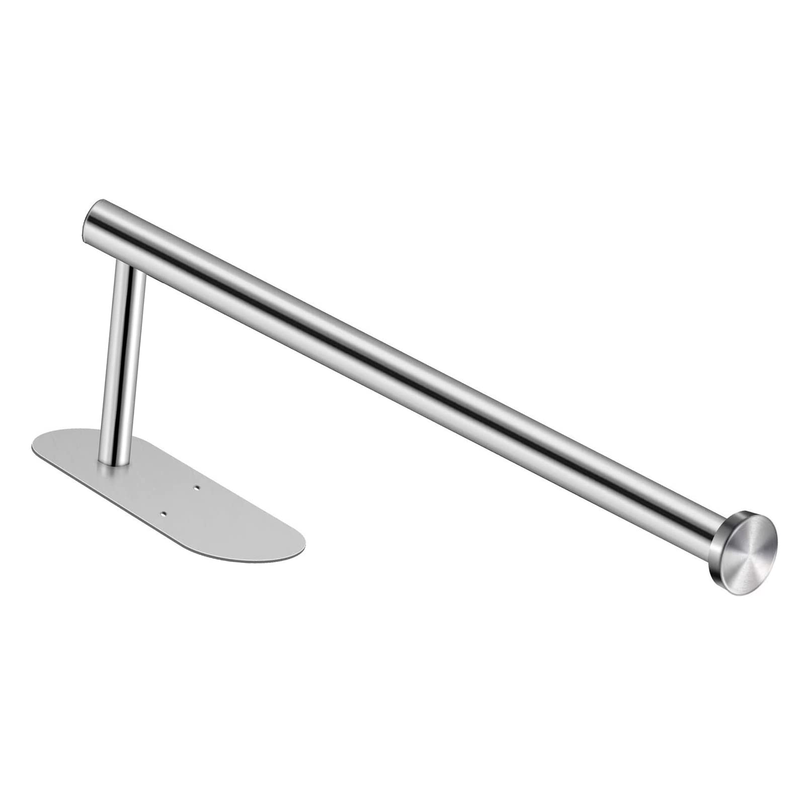 Edelstahl Papierhandtuchhalter Unter Dem Schrank - 33 Cm, Silber, Mit Klebeband Oder Schrauben Montierbar