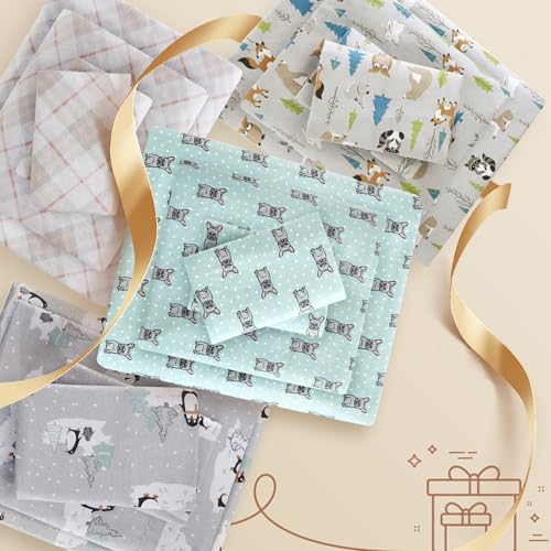 Sleep Philosophy TN20-0272 True North Cozy Flannel Warm 100% Cotton Sheet - Novelty Print Animals Stars Cute Ultra Soft Cold Weather Bedding Set thumb #6
