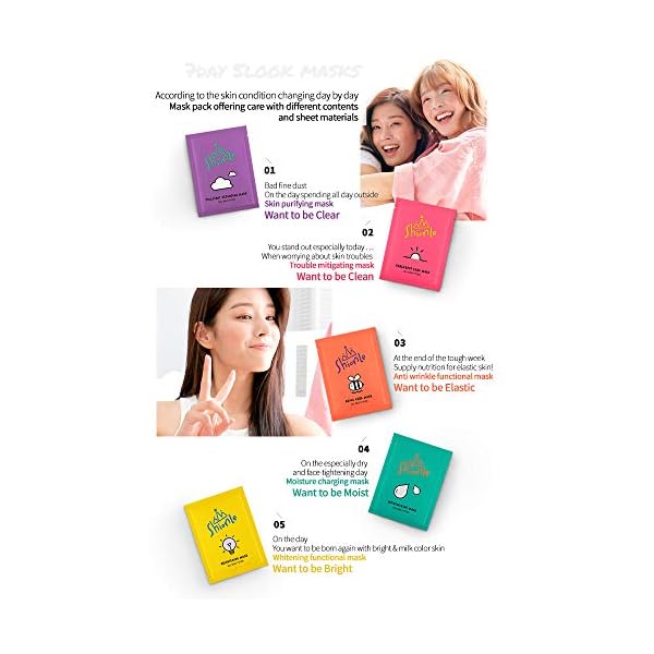 ShionLe-Face-Facial-Beauty-Skin-Care-Mask-Sheets-Moisturizing-Brightening-Aging-Care-Pore-Spot-Care-Pollutant-Defending-5-Different-Sheets-5-Nutritional-Skin-Care ShionLe Face Facial Beauty Skin Care Mask Sheets | Moisturizing | Brightening | Aging Care | Pore & Spot Care | Pollutant Defending | 5 Different Sheets | 5 Nutritional Skin Care (COMBO)