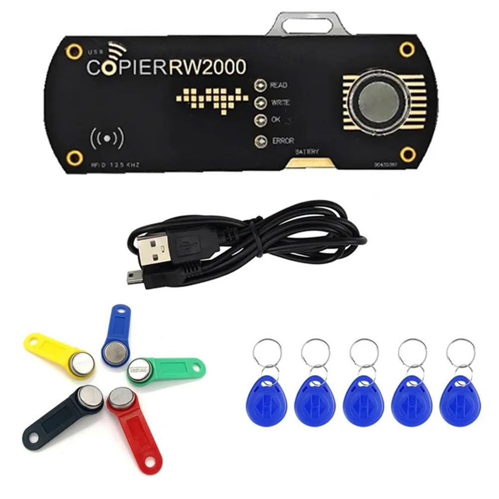 Jnchdghwa RFID Duplicator Copiers TM RW2000 Copier Reader TM1990 Ibutton -1990A Copy 125khz T5577 EM4305 EM4100 Keys Tag Cards
