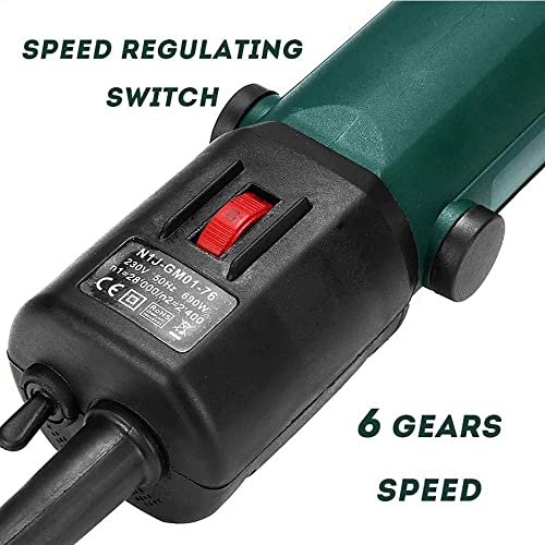 690W Elektrisch Paardenknipper, Professioneel Zwaar Uitgevoerd Schaarknippers voor Paarden, 6 Snelheidsregeling Dierenverzorgingsset voor Paard, Geiten, Runderen, Boerderij Vee - Afbeelding 4