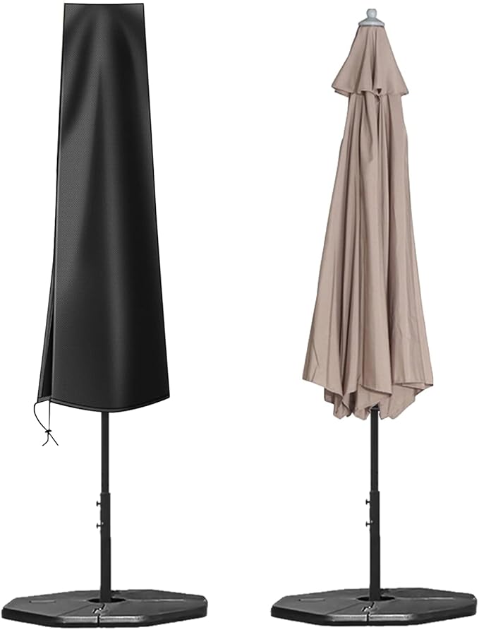 OKPOW Parasol Cover 420D Oxford Fabric Waterproof Patio Umbrella Covers