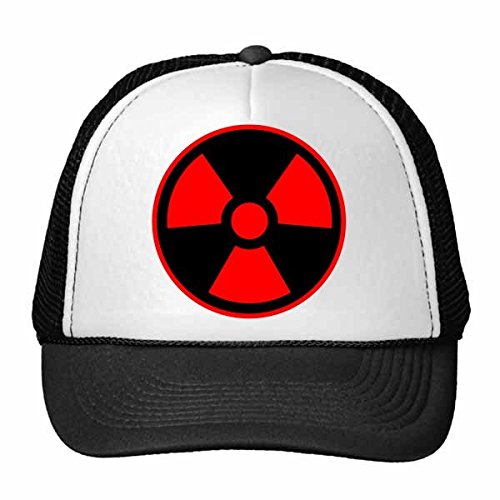 Gorra de béisbol ajustable para adulto visera de nylon con diseño de riesgo químico