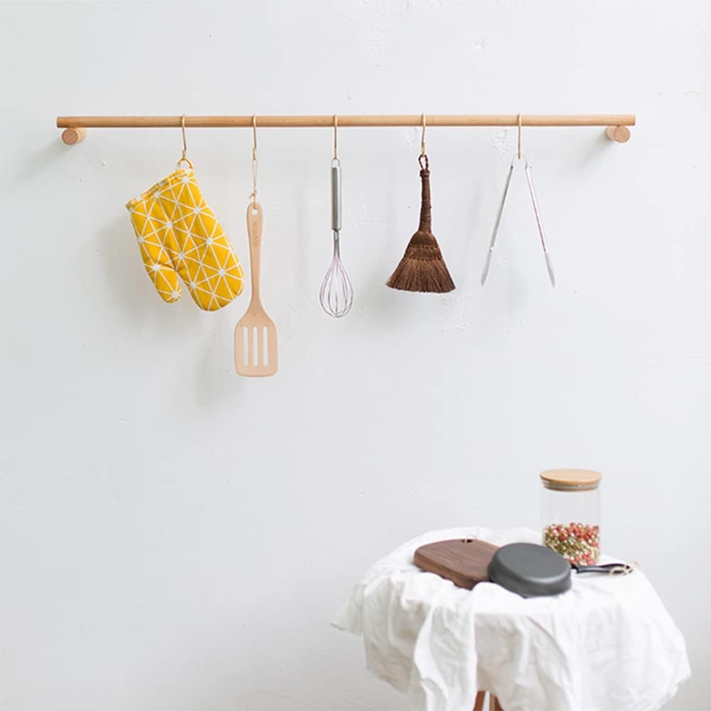 TOPIND 20 Pack 2.4in S Hooks, Heavy Duty Steel S Hanging Hooks for Kitchen, Workshop, Bathroom, Garden, Pan Pot Rack, Closet, Hanging Plants, Cups, Jeans