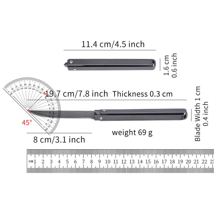 Image of Stainless Steel Folding Knife with Leather Case for Travel, Outdoor. Portable Utility Knives. Camping Pocket Knife. Razor-sharp Blade for Fruit Cutting, Kitchen Use. Survival Tool with Sheath