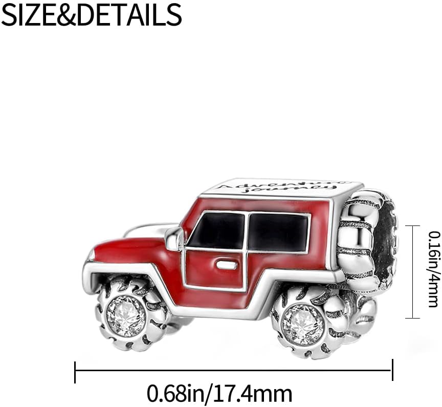 Pandach 925 Sterling Silver Charms for Bracelet&Necklace Dangle Pendant Bead with 5A Cubic Zirconia Stones,Jewelry Beads Gifts for Women - Image 5