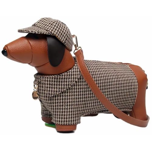 Image of Dog Shaped Purse, Novelty Handbag Shoulder Crossbody Bag