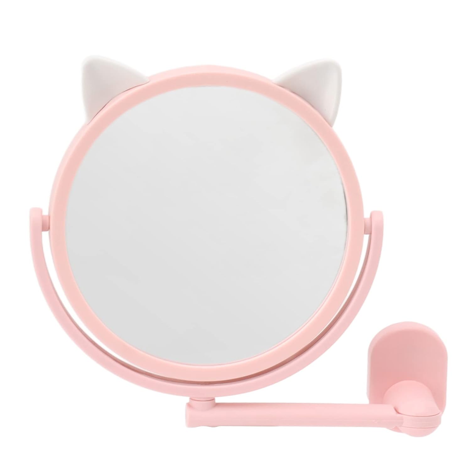 Wall Mounted Makeup Mirror Flexible Swivel Extendable Vanity Mirror with Adjustable Angle for Home Bathroom Travel 16 5cm